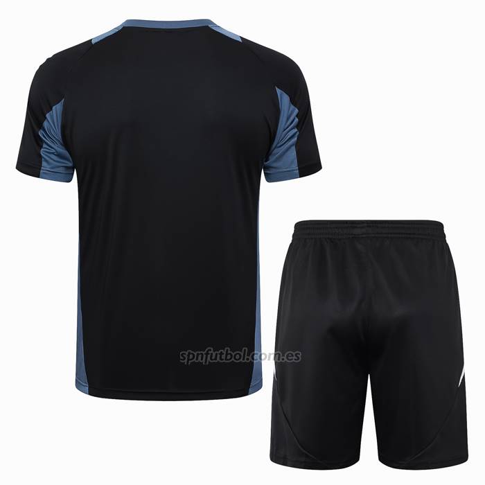 Chandal del Manchester United Manga Corta 2024-2025 Negro - Pantalon Corto